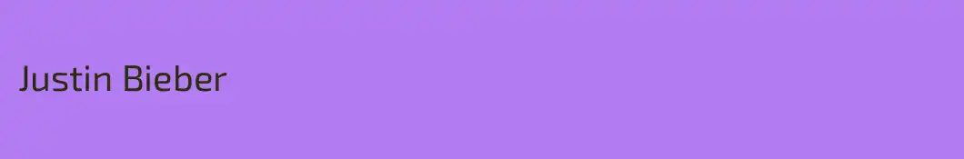 Justin Bieber